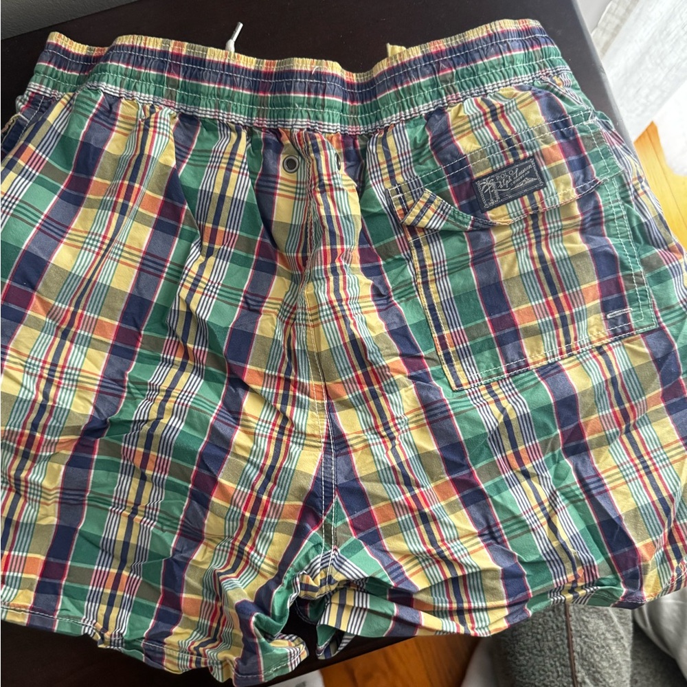 Men’s Polo Ralph Lauren Swim Trunks - Plaid Multicolor